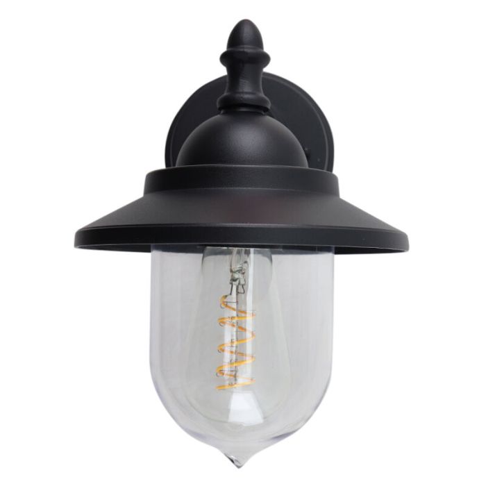 Klasyczna lampa zewnętrzna czarna, Tariq, IP44
