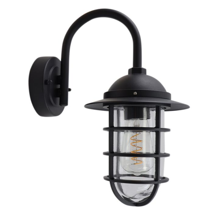 Klasyczna lampa zewnętrzna czarna, Havana, IP54