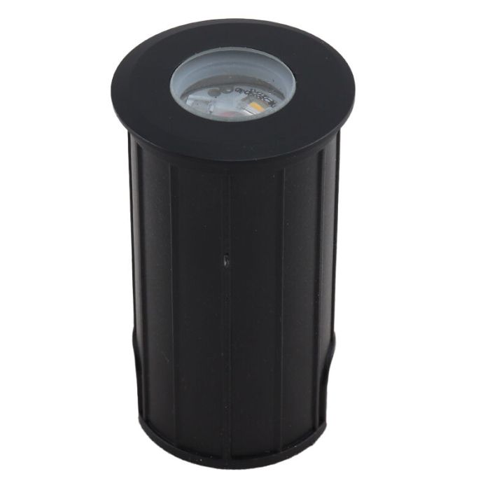 Aluminiowa lampa najazdowa czarna, Catamarca, 3W, 2700K LED, IP68