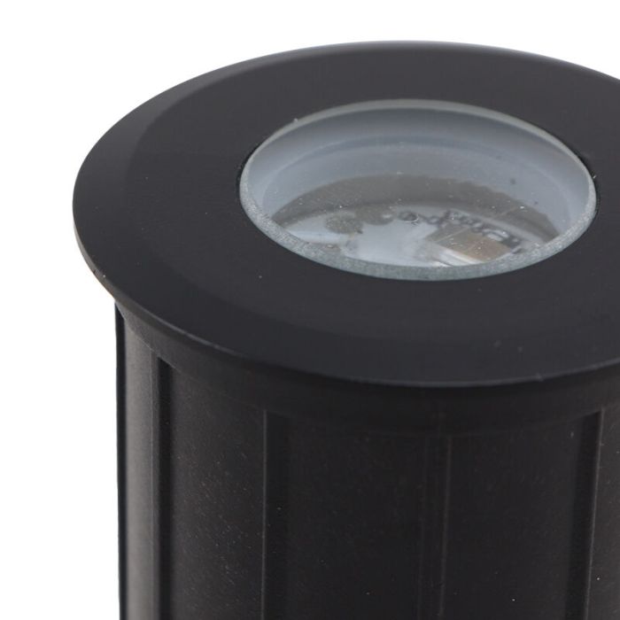 Aluminiowa lampa najazdowa czarna, Catamarca, 3W, 2700K LED, IP68