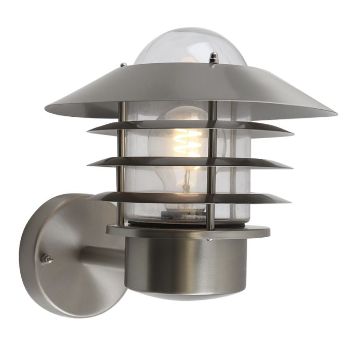 Stal Nierdzewna lampa zewnętrzna srebrna, Felice, IP44