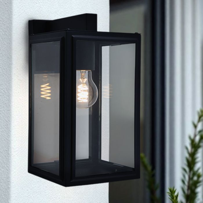 Nowoczesna lampa zewnętrzna czarna, Sidney, IP44
