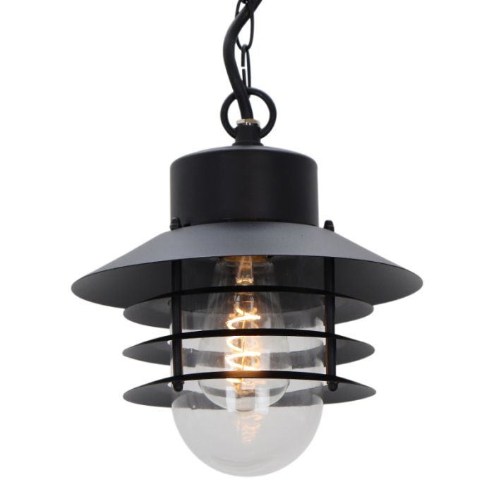 Stal Nierdzewna lampa zewnętrzna czarna, Felice, IP44
