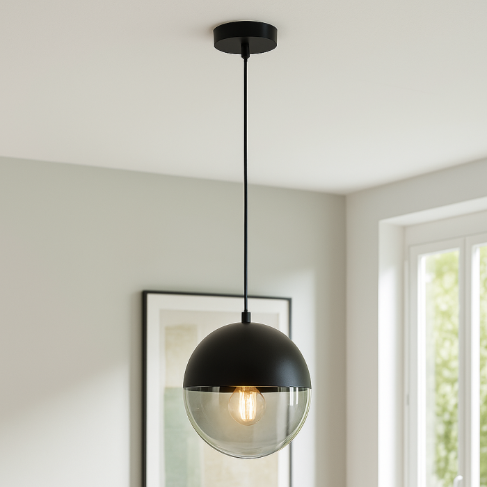 Design lampa wisząca szara, Nalini