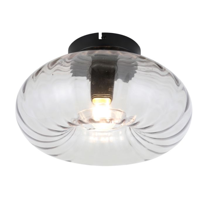 Retro lampa sufitowa bursztynowa, Diane