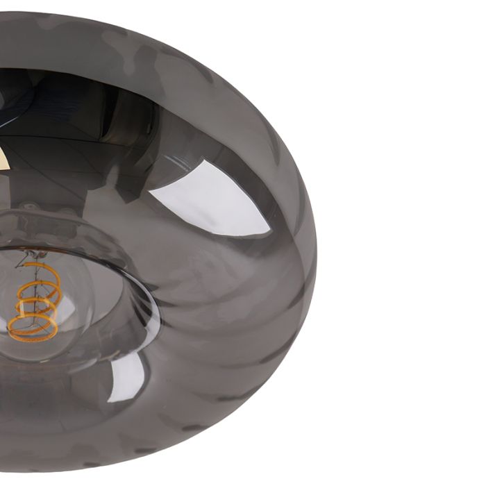 Retro lampa sufitowa szara, Diane