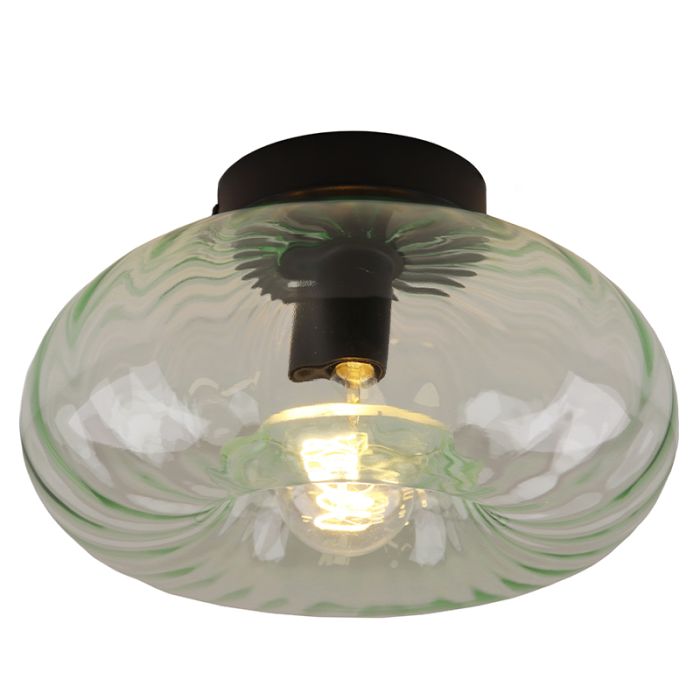 Retro lampa sufitowa zielona, Diane
