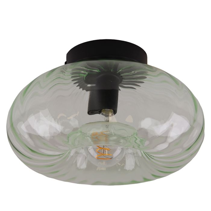 Retro lampa sufitowa zielona, Diane
