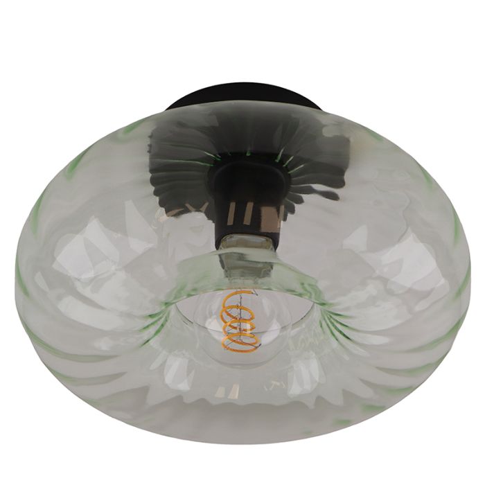 Retro lampa sufitowa zielona, Diane