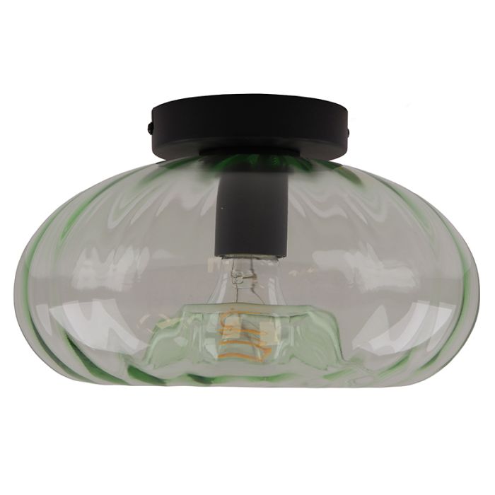 Retro lampa sufitowa zielona, Diane
