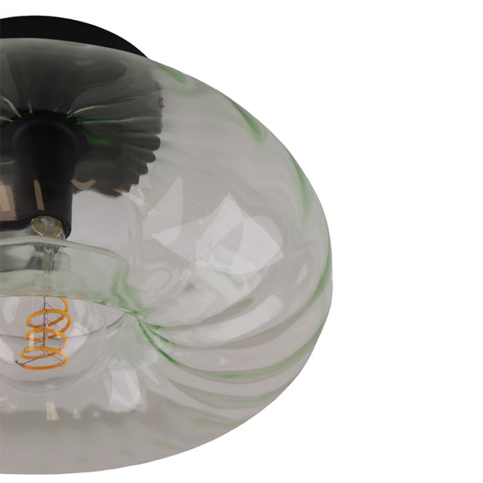 Retro lampa sufitowa zielona, Diane