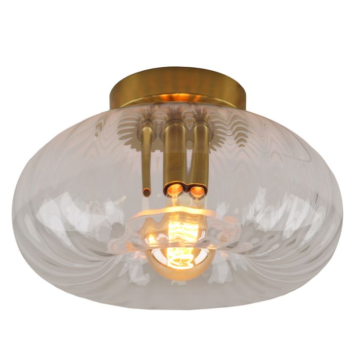 Retro lampa sufitowa przezroczysta, Diane