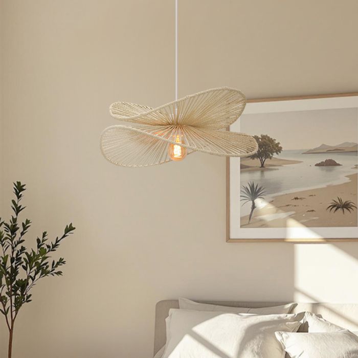 Papierowa lampa wisząca beżowa, Rosalie