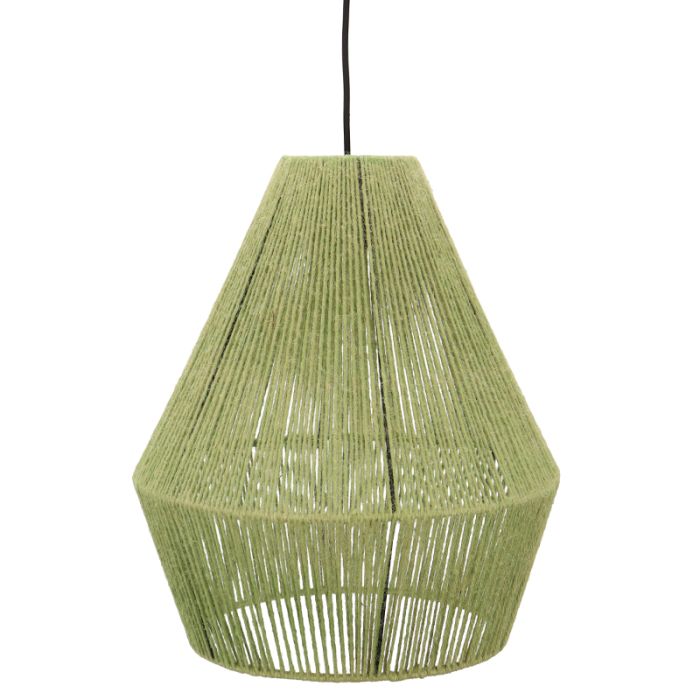 Rustykalna lampa wisząca zielona, Holly