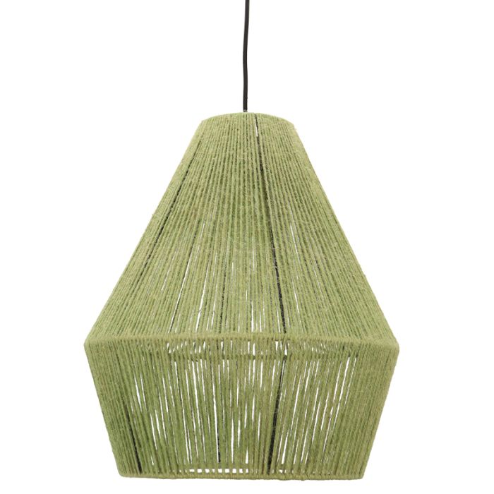 Rustykalna lampa wisząca zielona, Holly