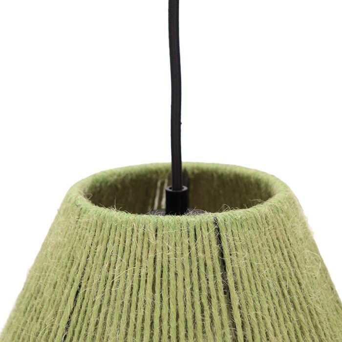 Rustykalna lampa wisząca zielona, Holly