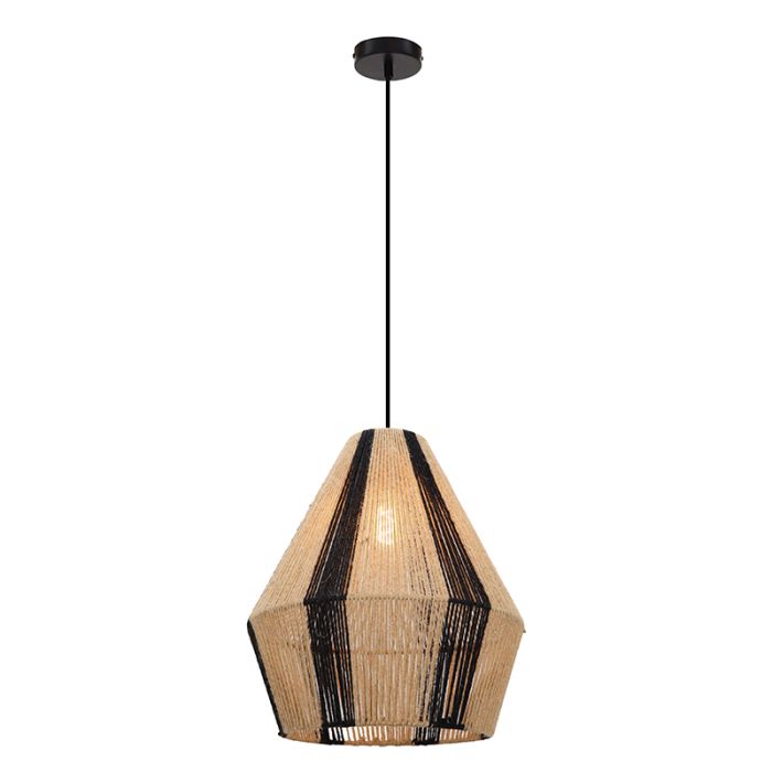 Rustykalna lampa wisząca brązowa, Holly