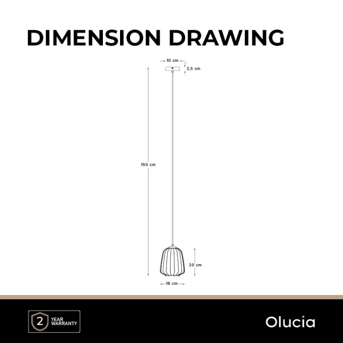 Design lampa wisząca bursztynowa, Sue