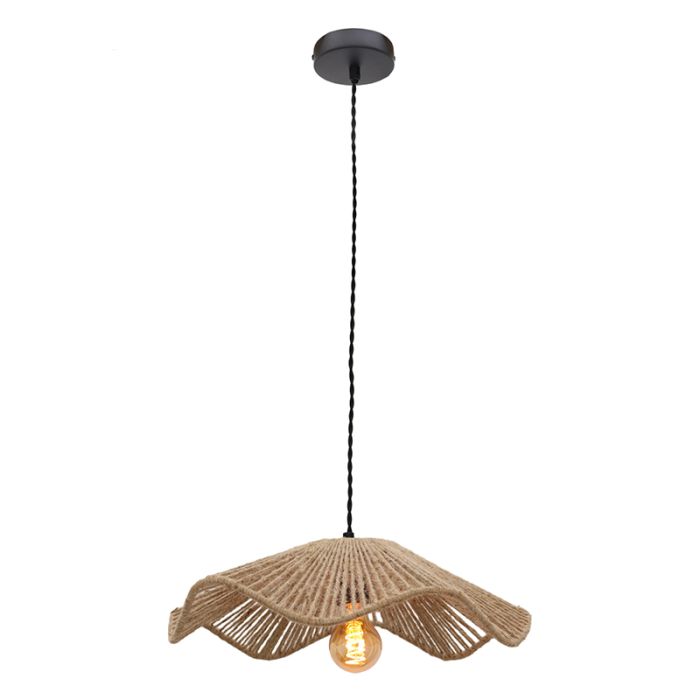 Rustykalna lampa wisząca brązowa, Annelot