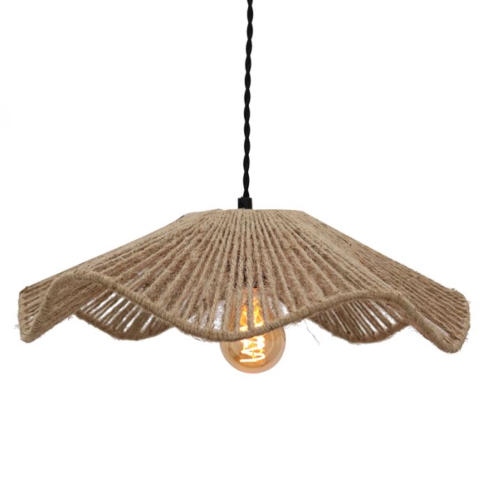 Rustykalna lampa wisząca brązowa, Annelot