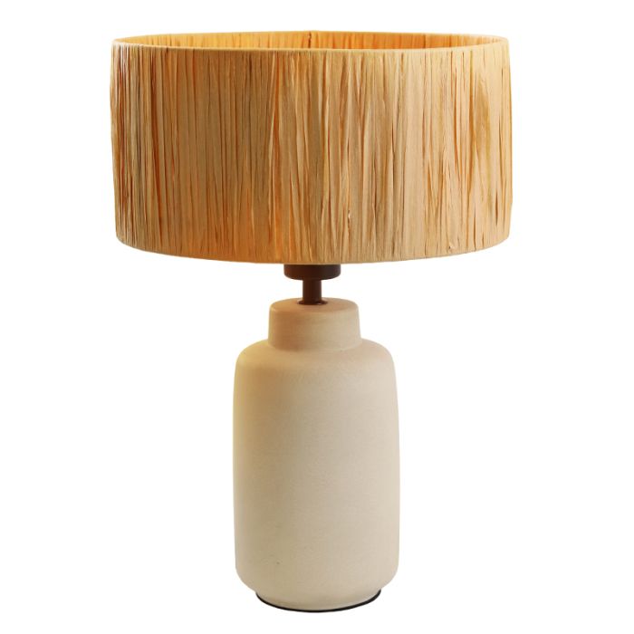 Papierowa lampa stołowa brązowa, Daisy, z przełącznik