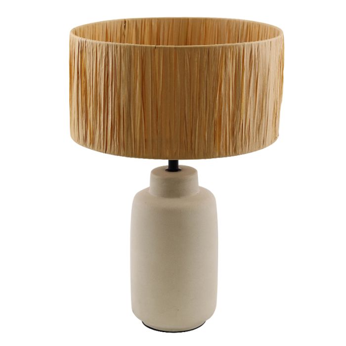 Papierowa lampa stołowa brązowa, Daisy, z przełącznik