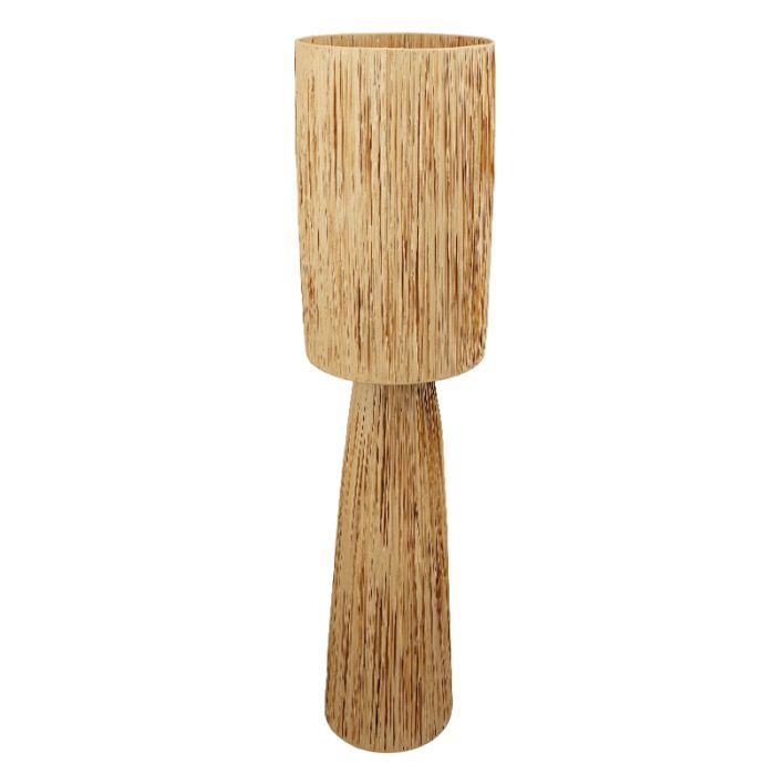 Papierowa lampa stojąca brązowa, Daisy, z przełącznik
