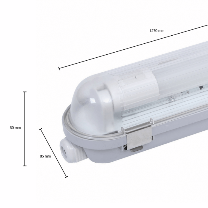 120 cm oprawa hermetyczna LED nieprzemakalna, Dura, na 1 świetlówka