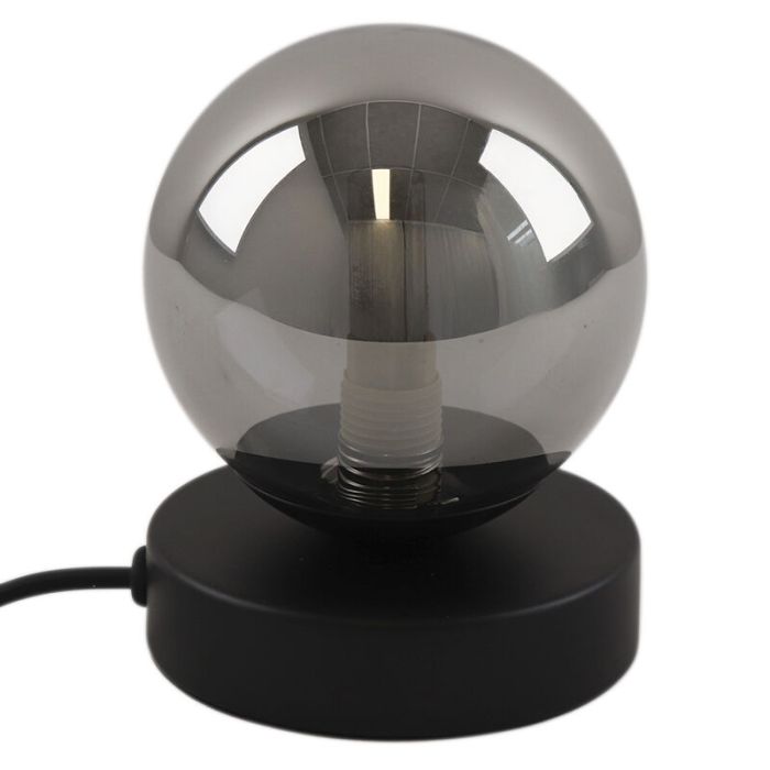 Design lampa stołowa szara, Stacy, z przełącznik