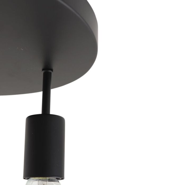 Aluminiowa lampa sufitowa czarna, Swen