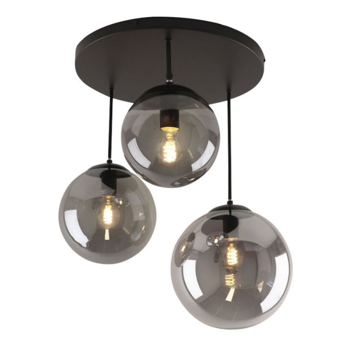 Design lampa sufitowa czarna, Dolf