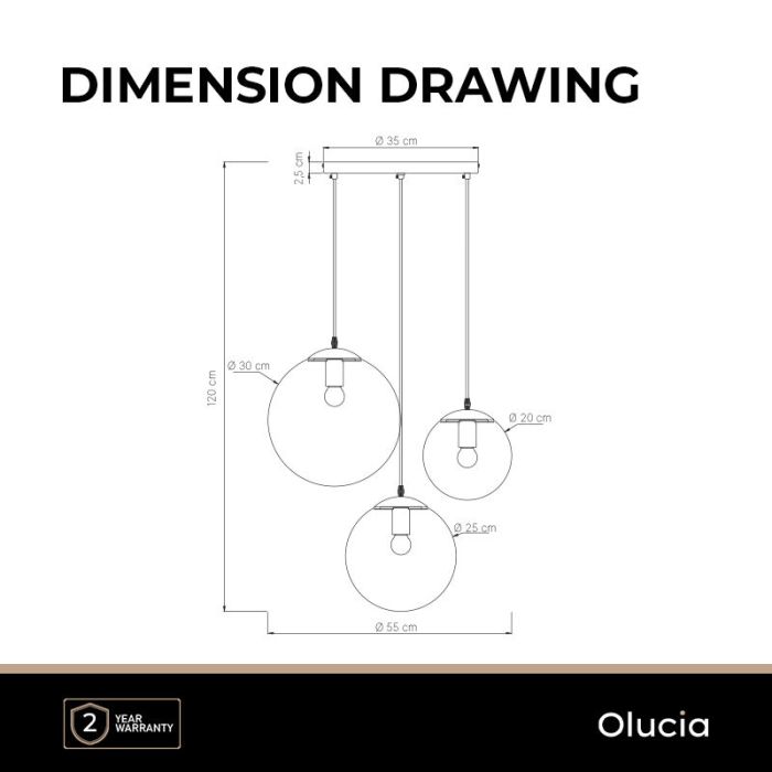 Design lampa wisząca czarna, Dolf