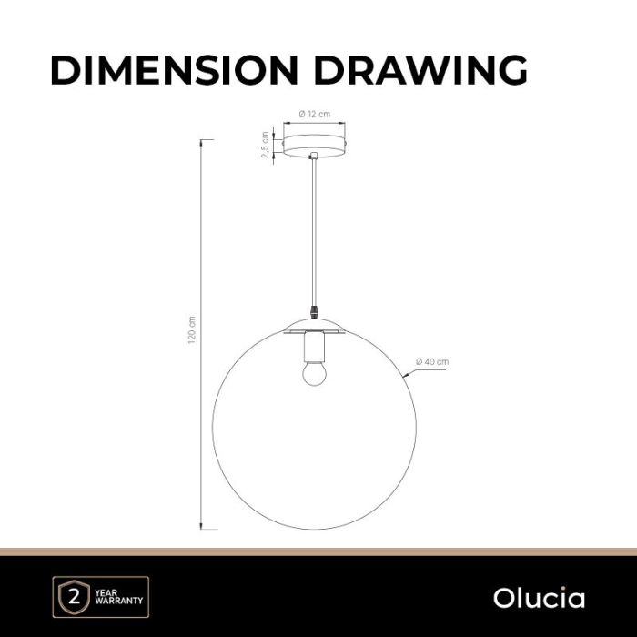 Design lampa wisząca czarna, Dolf