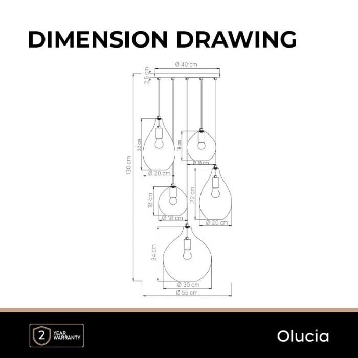 Design lampa wisząca niebieska, Cees
