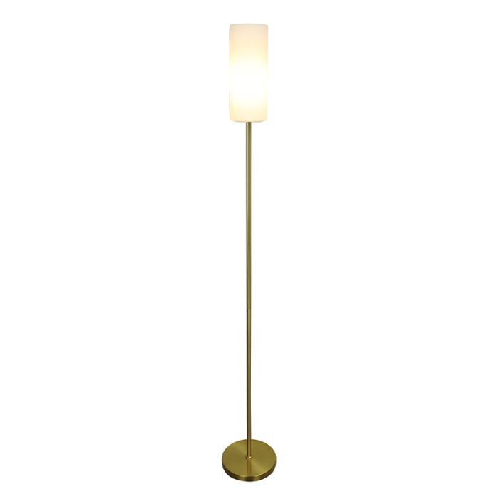 Nowoczesna lampa stojąca biała, Gaya, z przełącznik