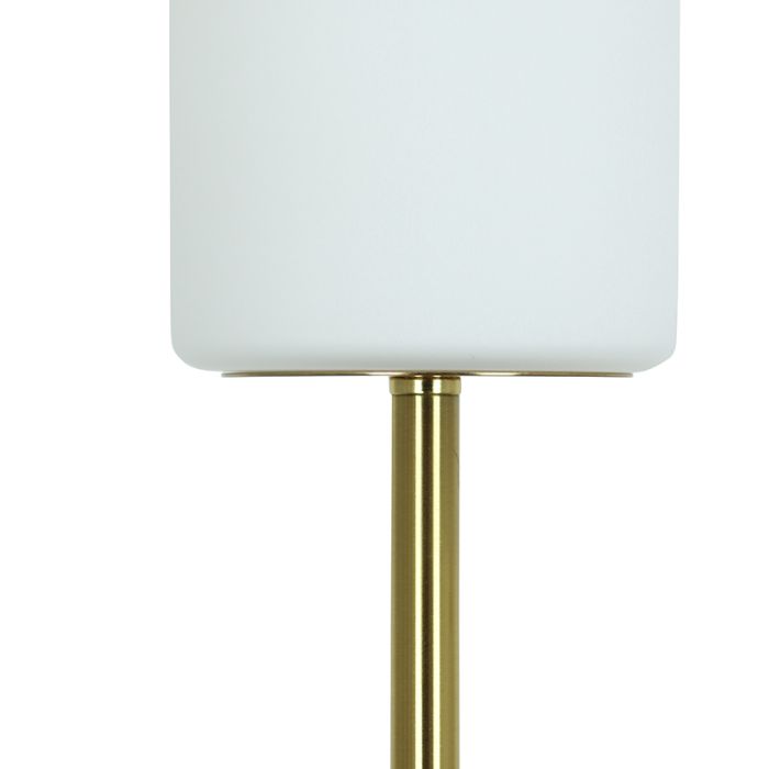Nowoczesna lampa stojąca biała, Gaya, z przełącznik
