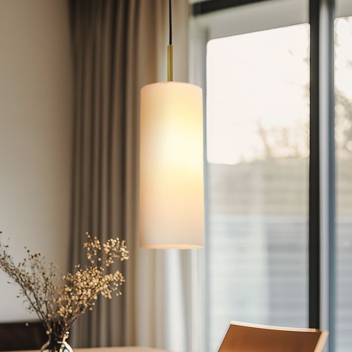 Nowoczesna lampa wisząca nad stół do jadalni biała, Gaya