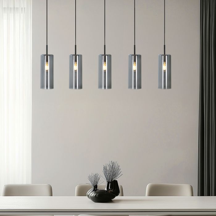 Nowoczesna lampa wisząca szara, Gaya