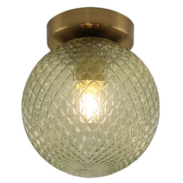 Retro lampa sufitowa zielona, Johnson
