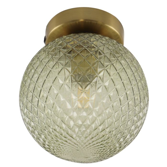 Retro lampa sufitowa zielona, Johnson