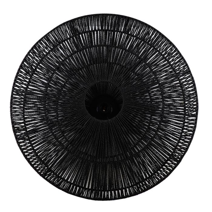 Rustykalna lampa sufitowa czarna, Pippa