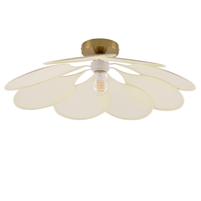Rustykalna lampa sufitowa kremowy, Nena