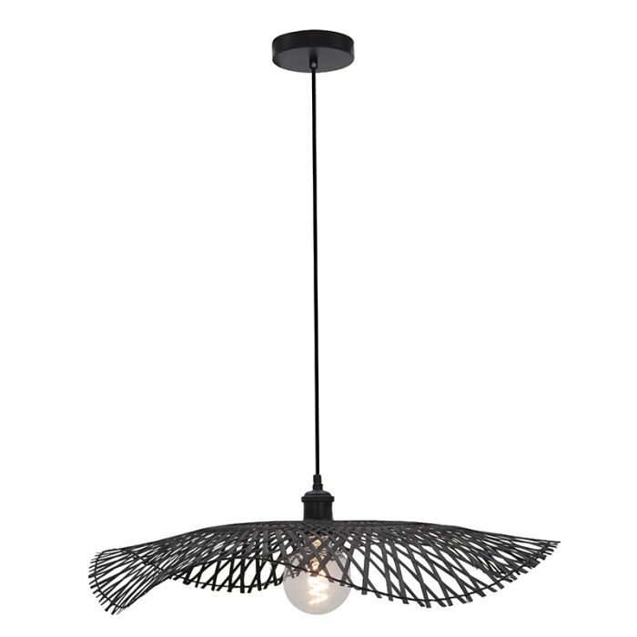 Bambusowa lampa wisząca czarna, Romee
