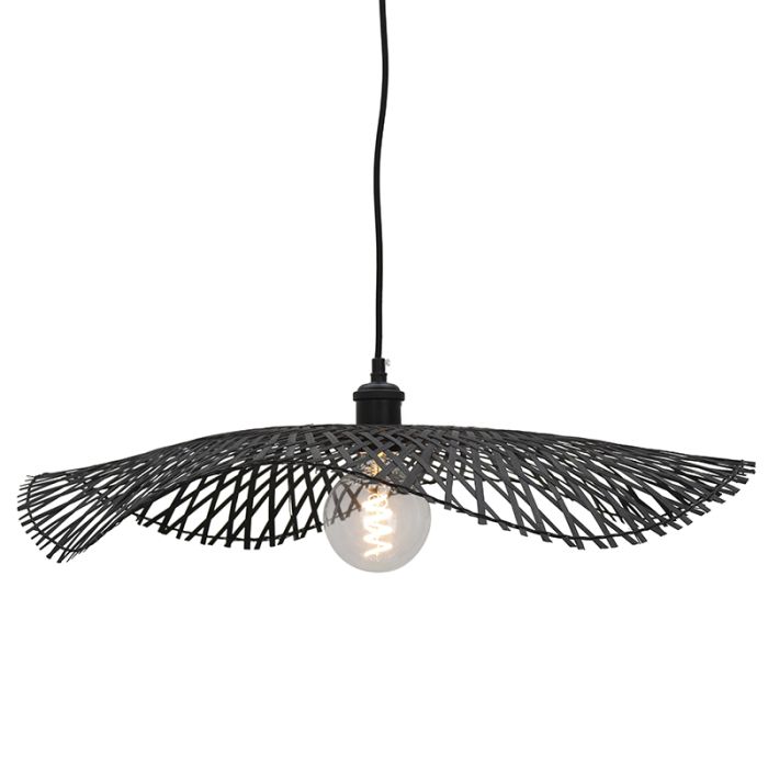 Bambusowa lampa wisząca czarna, Romee