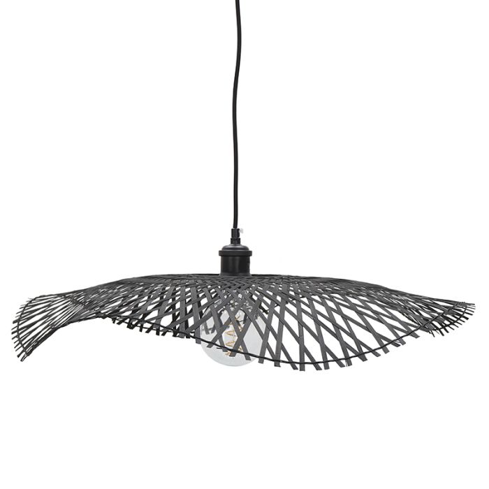 Bambusowa lampa wisząca czarna, Romee