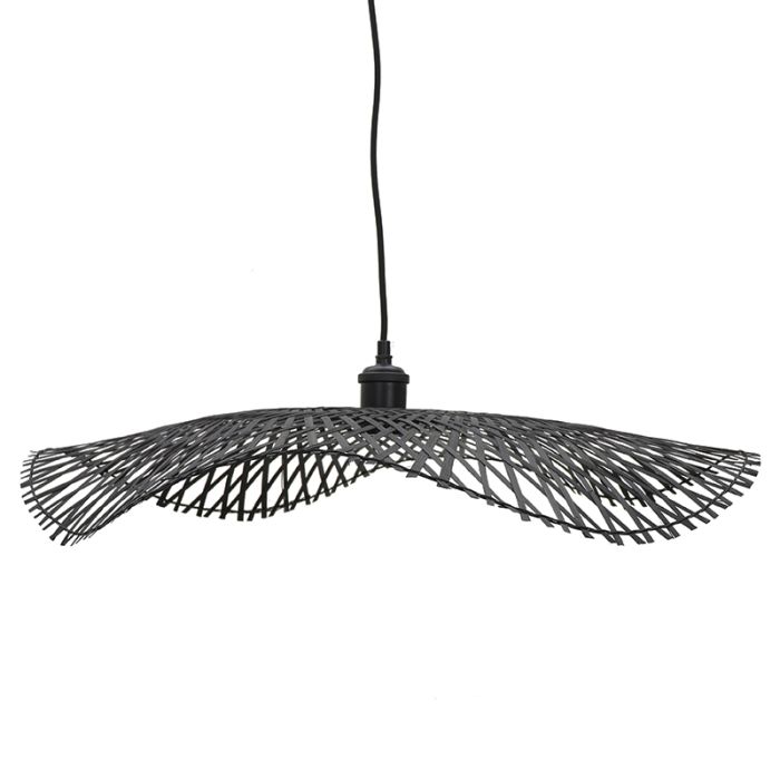 Bambusowa lampa wisząca czarna, Romee