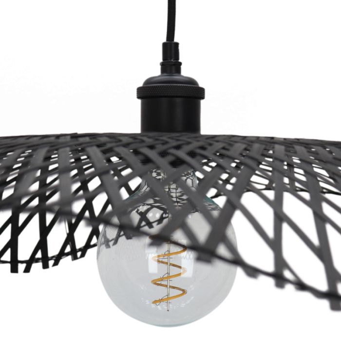 Bambusowa lampa wisząca czarna, Romee