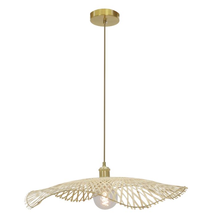 Bambusowa lampa wisząca brązowa, Romee