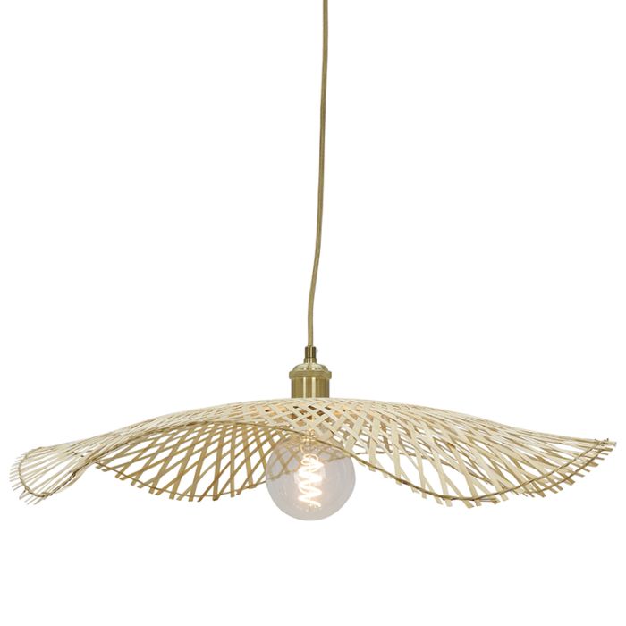Bambusowa lampa wisząca brązowa, Romee