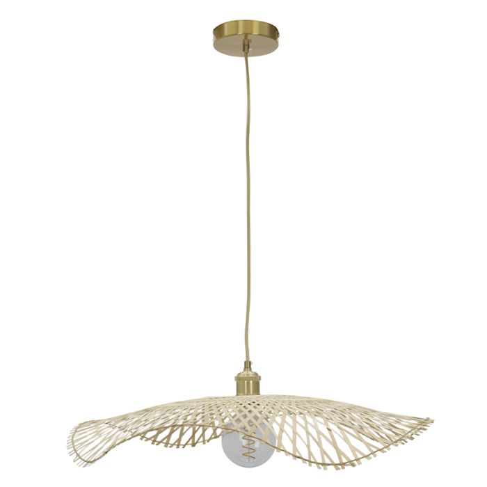 Bambusowa lampa wisząca brązowa, Romee